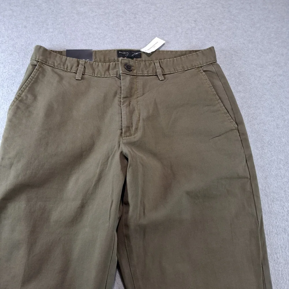 Banana Republic Chino Pants Mens 32x32 Brown Athletic Fit Lived-In Chino